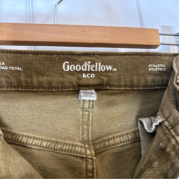 Goodfellow & Co Men's 34Wx 32L Dark Khaki Slim Jeans - Picture 3 of 5